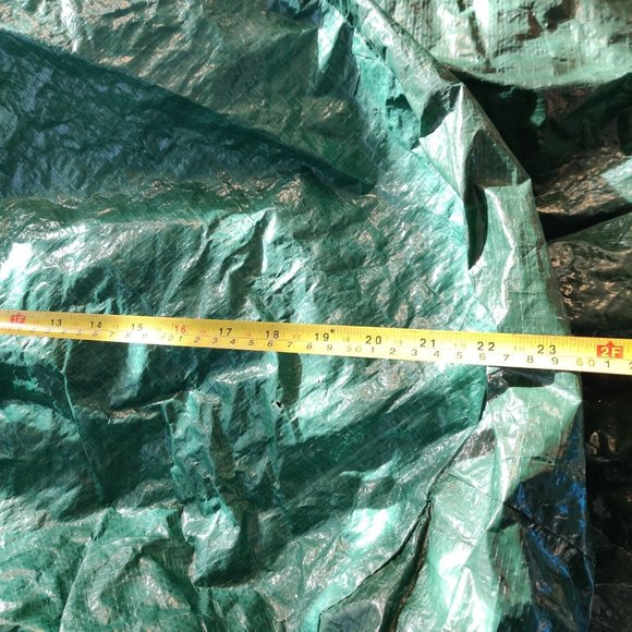 Green Christmas Tree Vinyl Tarp-like Storage Bag With Handles 54x22x22" - Picture 6 of 7